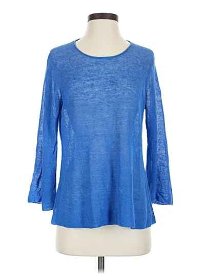 Pre-owned Eileen Fisher Pullover Sweater In Blue