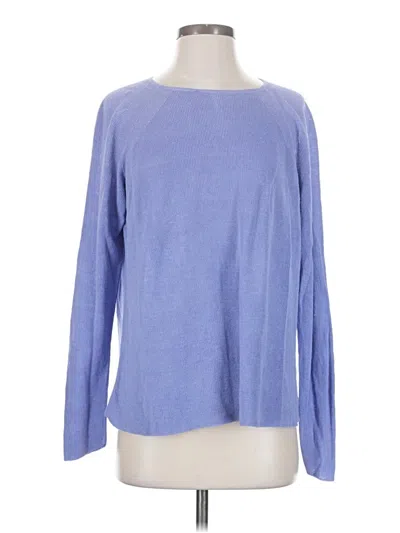 Pre-owned Eileen Fisher Pullover Sweater In Blue