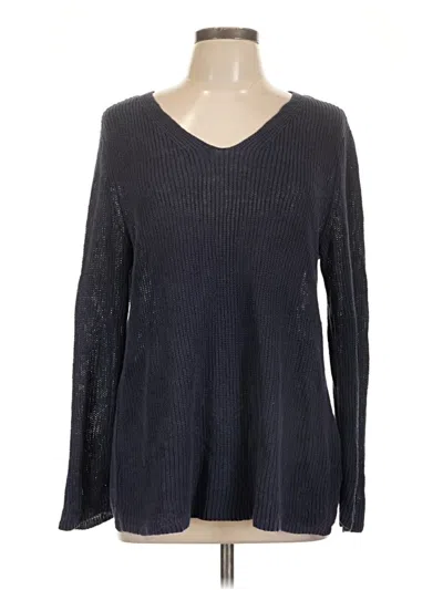 Pre-owned Eileen Fisher Pullover Sweater In Blue