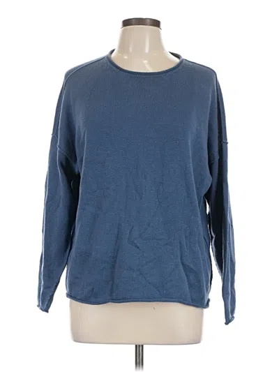 Pre-owned Eileen Fisher Pullover Sweater In Blue