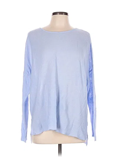 Pre-owned Eileen Fisher Pullover Sweater In Blue