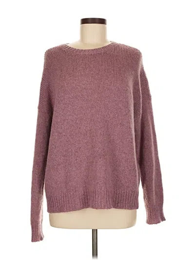 Pre-owned Eileen Fisher Pullover Sweater In Burgundy