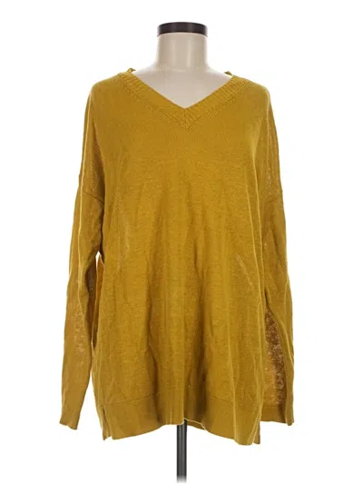 Pre-owned Eileen Fisher Pullover Sweater In Gold