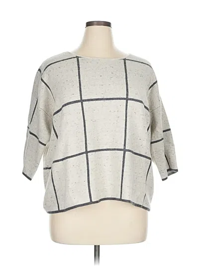 Pre-owned Eileen Fisher Pullover Sweater In Gray