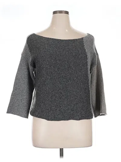 Pre-owned Eileen Fisher Pullover Sweater In Gray