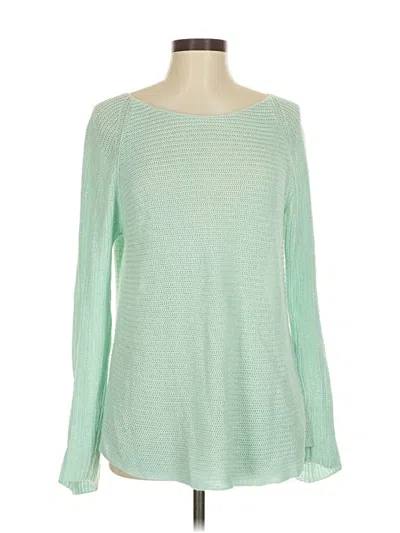 Pre-owned Eileen Fisher Pullover Sweater In Green
