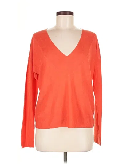Pre-owned Eileen Fisher Pullover Sweater In Orange