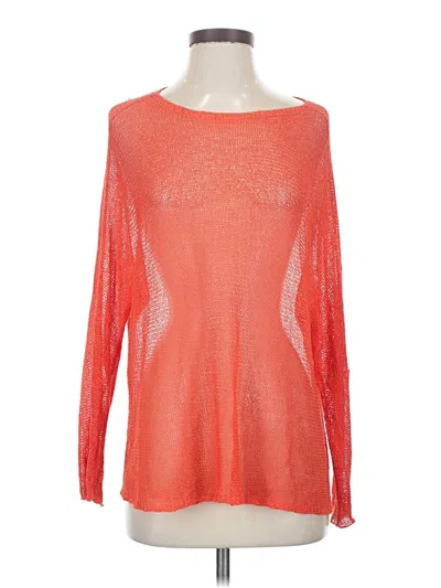 Pre-owned Eileen Fisher Pullover Sweater In Orange
