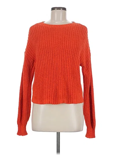 Pre-owned Eileen Fisher Pullover Sweater In Orange