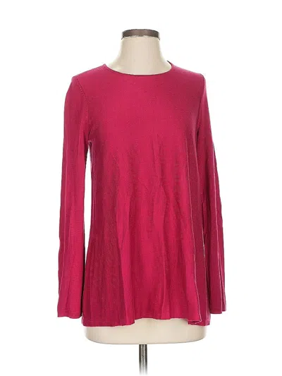 Pre-owned Eileen Fisher Pullover Sweater In Pink
