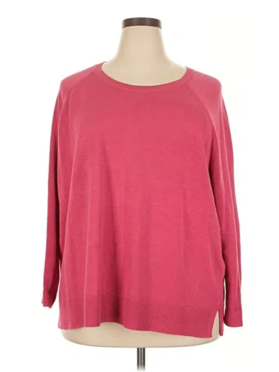 Pre-owned Eileen Fisher Pullover Sweater In Pink