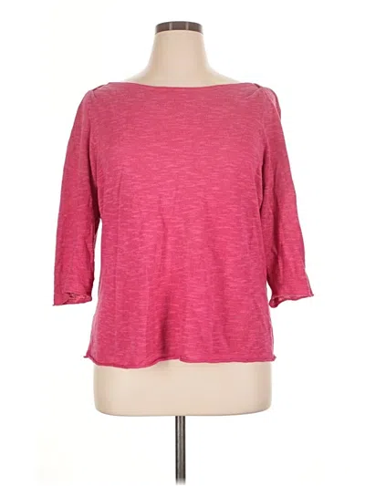Pre-owned Eileen Fisher Pullover Sweater In Pink