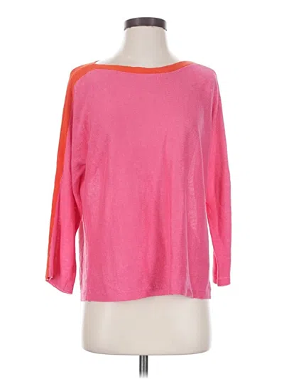 Pre-owned Eileen Fisher Pullover Sweater In Pink
