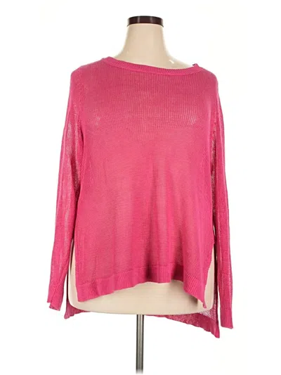 Pre-owned Eileen Fisher Pullover Sweater In Pink