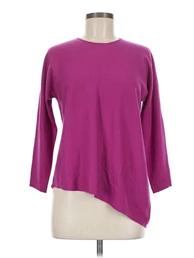 Pre-owned Eileen Fisher Pullover Sweater In Purple