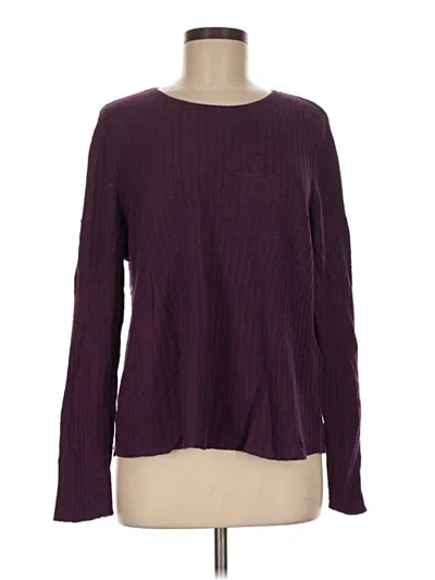 Pre-owned Eileen Fisher Pullover Sweater In Purple
