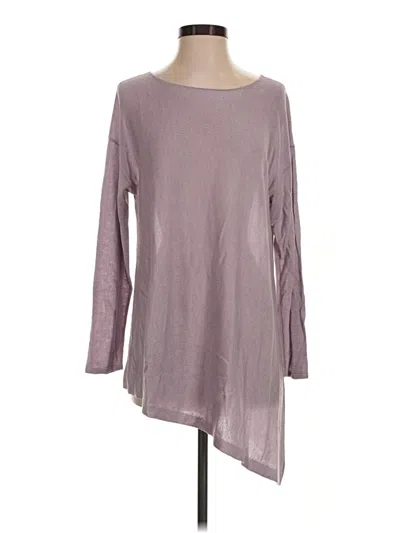 Pre-owned Eileen Fisher Pullover Sweater In Purple