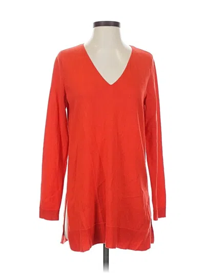 Pre-owned Eileen Fisher Pullover Sweater In Red
