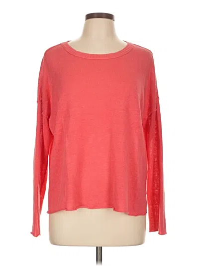 Pre-owned Eileen Fisher Pullover Sweater In Red