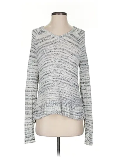 Pre-owned Eileen Fisher Pullover Sweater In Silver