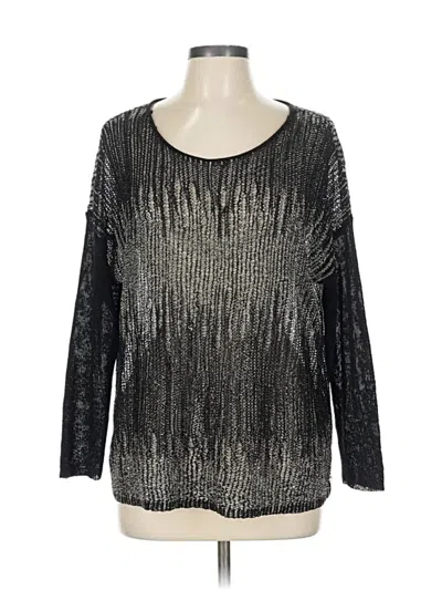 Pre-owned Eileen Fisher Pullover Sweater In Silver