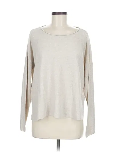 Pre-owned Eileen Fisher Pullover Sweater In Silver