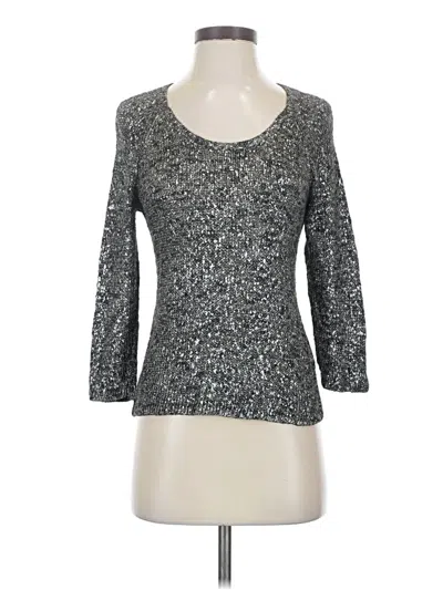 Pre-owned Eileen Fisher Pullover Sweater In Silver