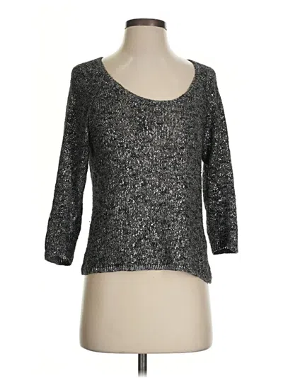 Pre-owned Eileen Fisher Pullover Sweater In Silver