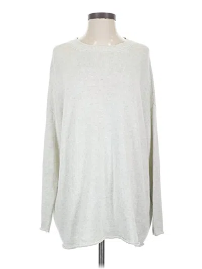 Pre-owned Eileen Fisher Pullover Sweater In Silver