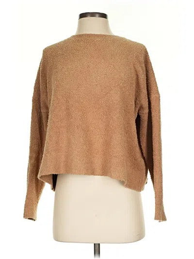 Pre-owned Eileen Fisher Pullover Sweater In Tan