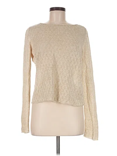 Pre-owned Eileen Fisher Pullover Sweater In Tan