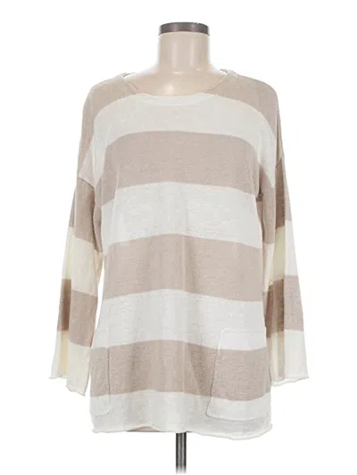 Pre-owned Eileen Fisher Pullover Sweater In Tan