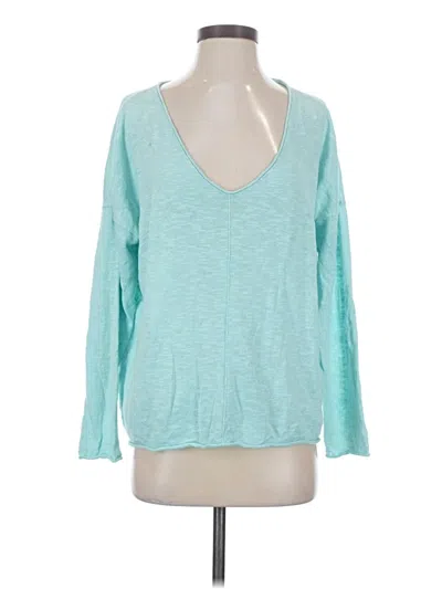 Pre-owned Eileen Fisher Pullover Sweater In Teal
