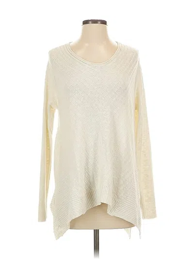 Pre-owned Eileen Fisher Pullover Sweater In White