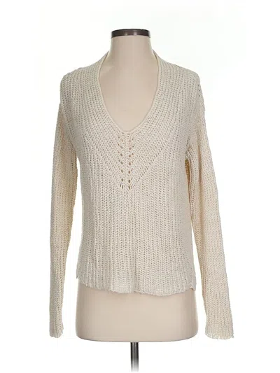 Pre-owned Eileen Fisher Pullover Sweater In White