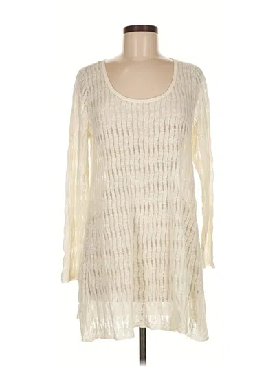 Pre-owned Eileen Fisher Pullover Sweater In White