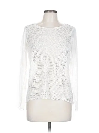 Pre-owned Eileen Fisher Pullover Sweater In White