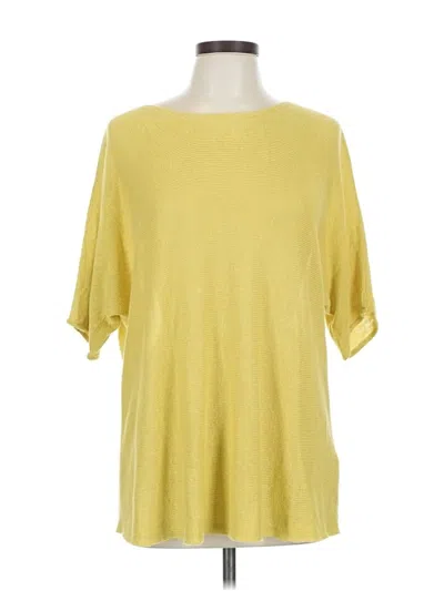 Pre-owned Eileen Fisher Pullover Sweater In Yellow