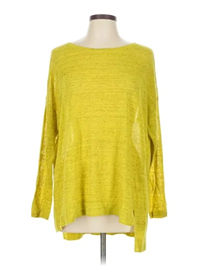 Pre-owned Eileen Fisher Pullover Sweater In Yellow
