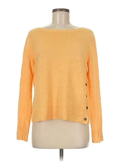 Pre-owned Eileen Fisher Pullover Sweater In Yellow