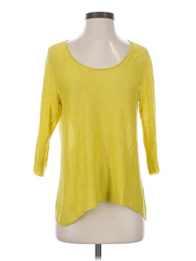 Pre-owned Eileen Fisher Pullover Sweater In Yellow