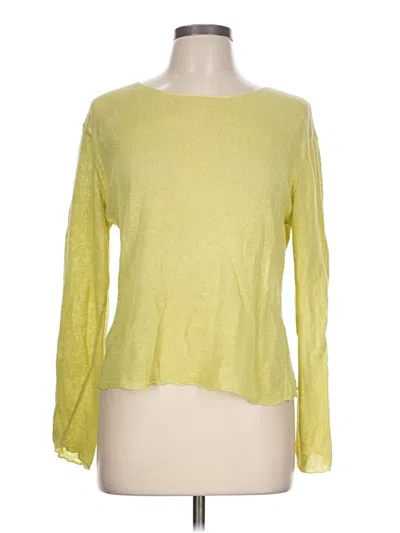 Pre-owned Eileen Fisher Pullover Sweater In Yellow