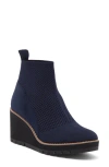 Eileen Fisher Quill Wedge Bootie In Midnight