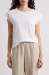 Eileen Fisher Raglan Short Sleeve Organic Cotton Jersey Top