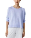 Eileen Fisher Raglan Sleeve Crewneck Pullover In Petal