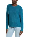 Eileen Fisher Crewneck Raglan-sleeve Sweater In Blue