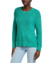 Eileen Fisher Raglan Sleeve Linen-blend Sweater In Green