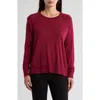 Eileen Fisher Raglan Sleeve Merino Wool Pullover In Roseberry