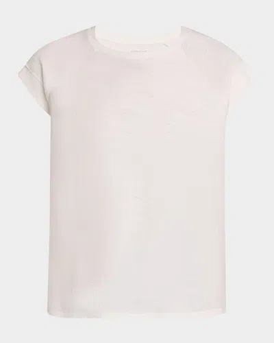Eileen Fisher Raglan-sleeve Organic Cotton Jersey Top
