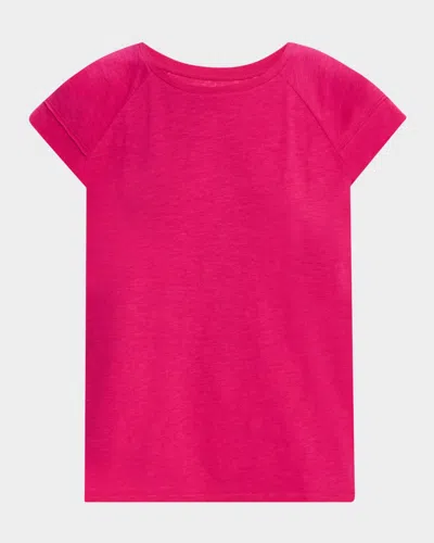 Eileen Fisher Raglan-sleeve Organic Cotton Jersey Top